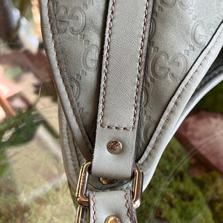 GUCCI Bardot Joy Green Guccissima Leather Hobo Bag