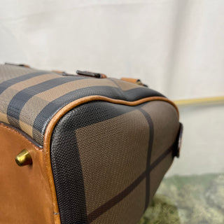 BURBERRY Chester Smoked Check Small Bowling Bag