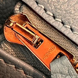 HERMES Bleu Paon Togo Birkin 30
