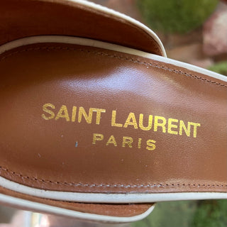 SAINT LAURENT Light Beige Opyum 110 YSL Heels SZ 39.5 (US 9.5)