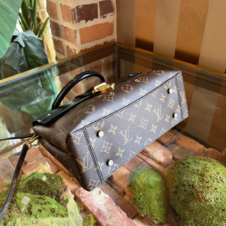 LOUIS VUITTON One Handle Noir Monogram Canvas Top Handle Bag