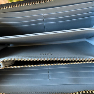 PRADA Long Black Leather Wallet