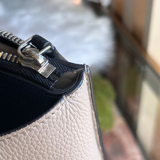 LOUIS VUITTON City Steamer MM Beige Black Two-Tone Tote