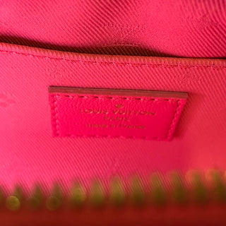 LOUIS VUITTON Bubblegram Papillon BB Dragon Fruit Monogram Leather Satchel Bag