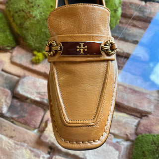 TORY BURCH Caramel Corn Perrine Loafers SZ 7.5