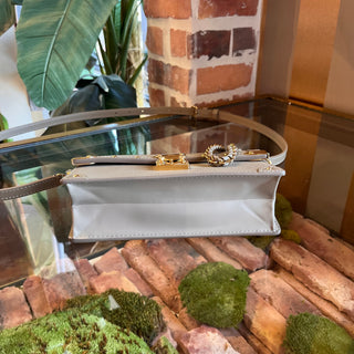 LOUIS VUITTON Trunk Chain Taupe Leather Shoulder Bag