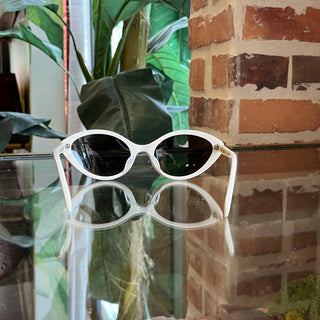 CELINE CL40264U Cream Cat Eye Acetate Sunglasses