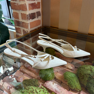 MIU MIU Patent Leather Slingbacks with Buckles SZ 39.5