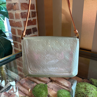 LOUIS VUITTON Green Monogram Vernis Thompson Street