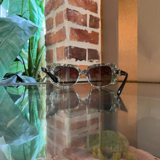 BVLAGRI 8146-B 5325/11 Black Acetate Square Sunglasses