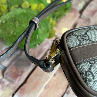 GUCCI Beige Brown Vintage Ophidia GG Canvas Crossbody