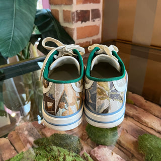 GUCCI 1977 GG Supreme Flora Low Top Sneakers SZ 39