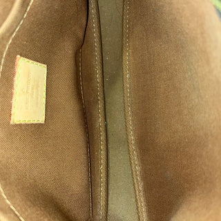 LOUIS VUITTON Khaki Brown Multi Pochette Accessories Monogram Coated Canvas Crossbody Bag