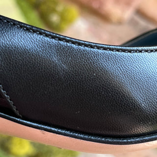 PRADA Black Leather Slingback Heels SZ 35.5 (US 5.5)
