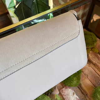 CHLOE Faye Beige Suede Shoulder Bag