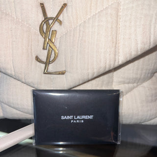 Saint Laurent Lou Lou Puffer Cotton Shoulder Bag Small