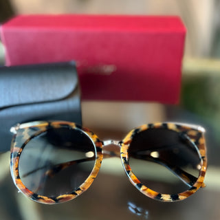 CARTIER Panthère de Cartier Tortoise Sunglasses