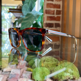 GUCCI GG0381S Brown Tortoise Square Acetate Sunglasses