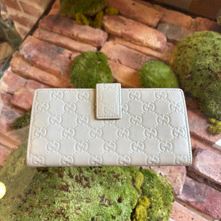 GUCCI White Britt Wallet