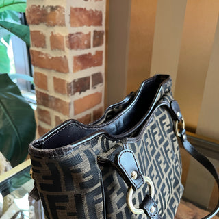 FENDI Tobacco Zucca Canvas Chef Tote