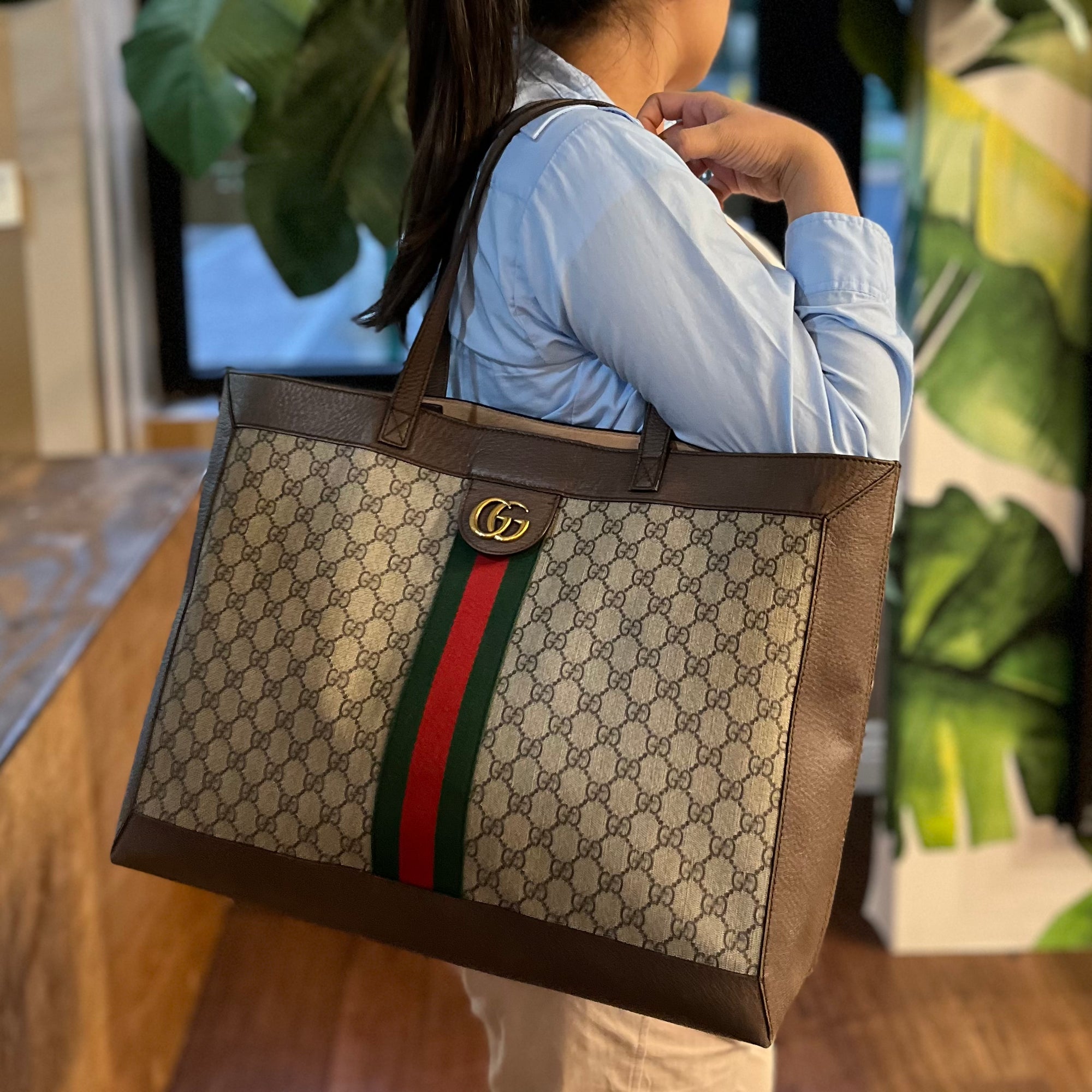 Gucci Ophidia GG large tote bag