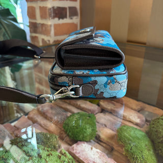 GUCCI Camo Blue Crossbody
