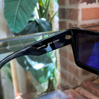 LOUIS VUITTON Z1547W 93L Cyclone Black Acetate Oversized Square Sunglasses