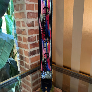 DIOR Multicolored Embroidered Floral Strap