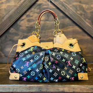 LOUIS VUITTON Ursula Black Monogram Multicolore Canvas Bag