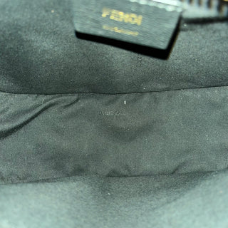 FENDI Fendigraphy Small Black Vitello Grace Matte Hobo Bag