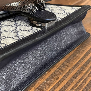 GUCCI Dionysus Medium GG Supreme Monogram Textured Dollar Calfskin Shoulder Bag