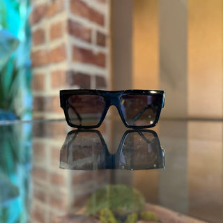 MIUMIU SMU 10W Black Acetate Square Sunglasses