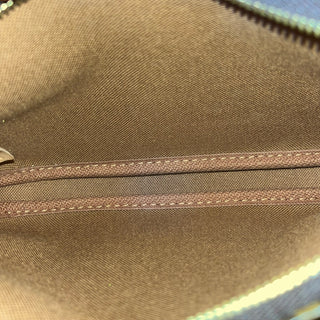 LOUIS VUITTON Multi Pochette Accessories Pink Brown Monogram Coated Canvas Crossbody Bag
