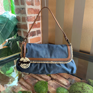 FENDI Chef Denim Shoulder Bag