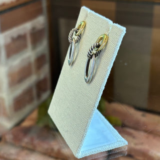 DAVID YURMAN Ellipse Oval Link Drop Earrings