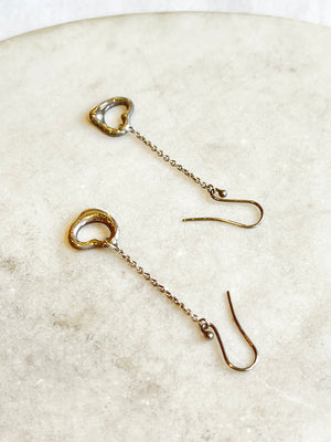 Tiffany & Co Elsa Pereti Open Heart Drop Earrings