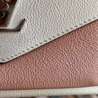 LOUIS VUITTON MyLockMe Chain BB Bicolor Leather Crossbody bag