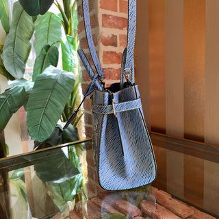 LOUIS VUITTON Twist Pins Blue Epi Tote