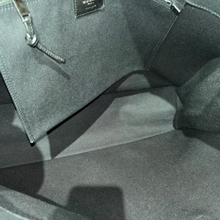 SAINT LAURENT Rive Gauche Black Canvas Tote
