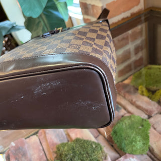 LOUIS VUITTON Soho Brown Damier Ebene Canvas Backpack