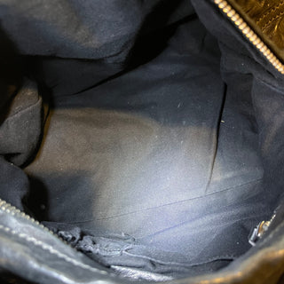 GIVENCHY Pandora Black Crinkled Leather Shoulder Bag