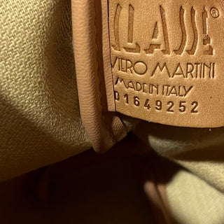 ALVIERO MARTINI World Atlas Geo Classic Beige Canvas Crossbody Bag