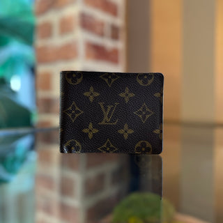 LOUIS VUITTON Mens LV Monogram Brown Coated Canvas Bifold Wallet