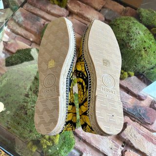 VERSACE Square Tote Baroque Espadrilles 41