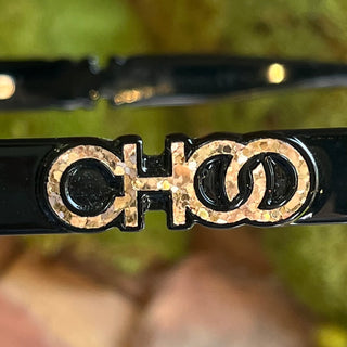 JIMMY CHOO SPARKS/G/S 807IR Black Acetate Cat Eye Sunglasses