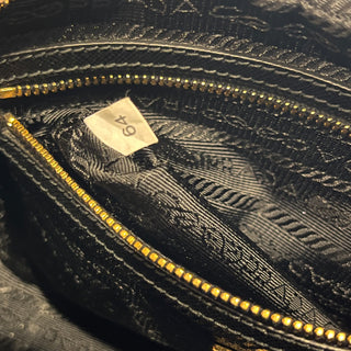 PRADA Camera Black Saffiano Leather Zip Crossbody