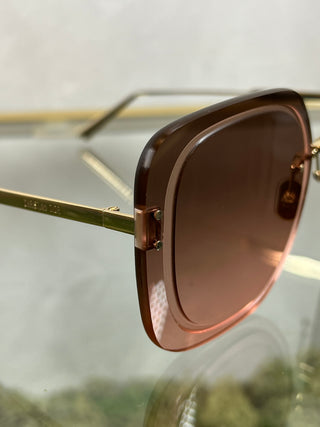 DIOR UltraDior SU Square Pink Acetate Sunglasses TS3756