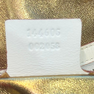 GUCCI Vintage Leather White Shoulder Bag