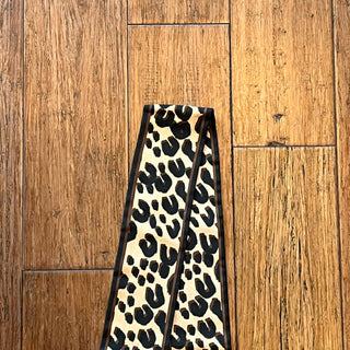 LOUIS VUITTON Leopard Print Silk Bandeau Scarf