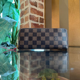 LOUIS VUITTON Clémence Coated Canvas Zippy Wallet
